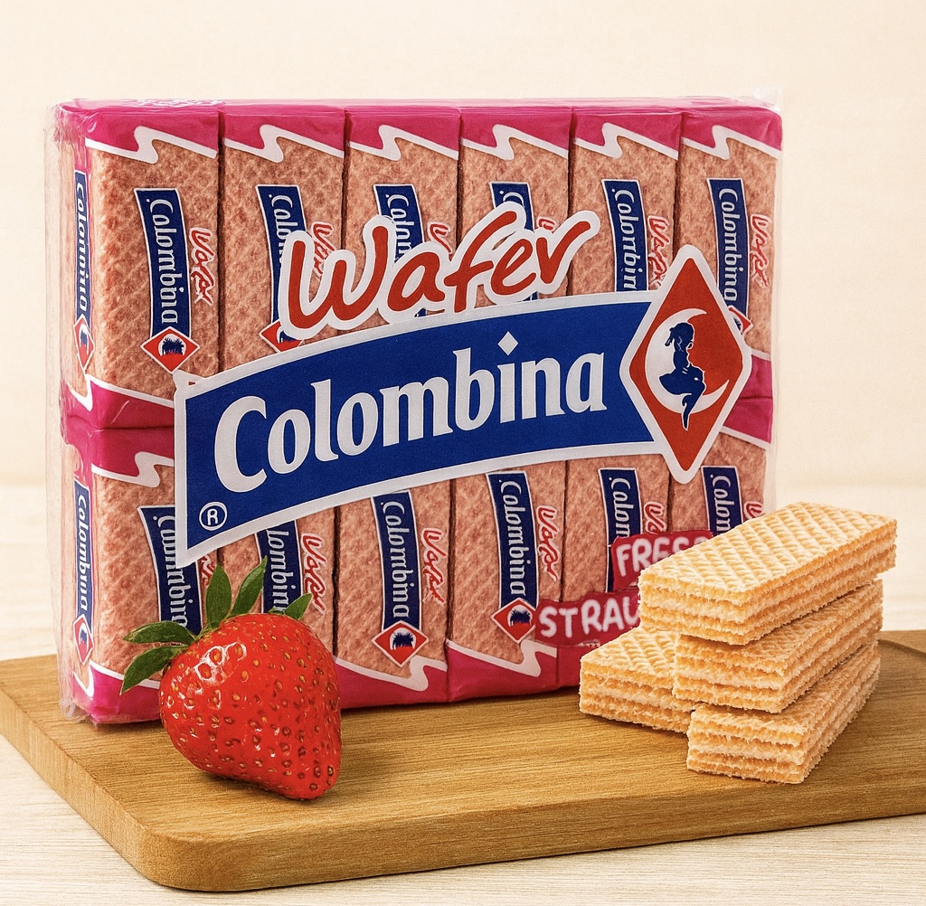 Colombina wafer strawberry