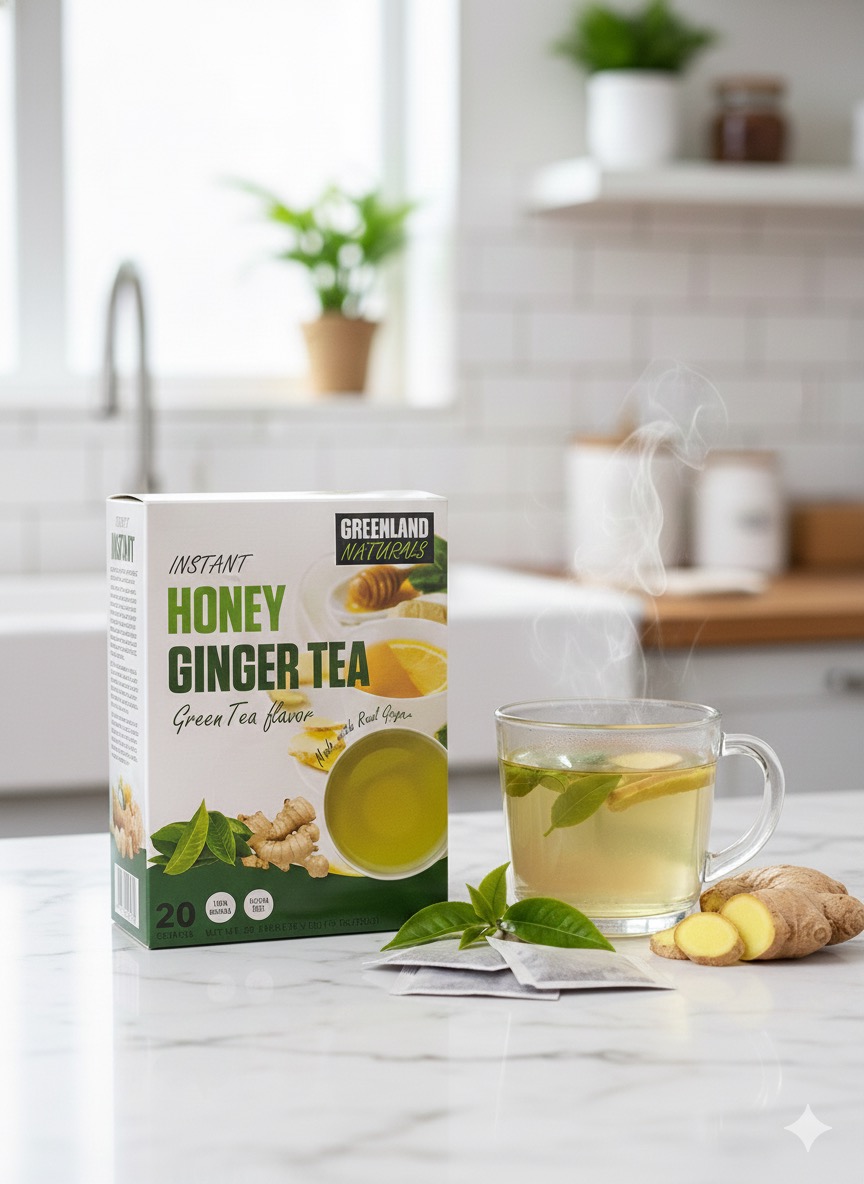 Honey ginger (green tea)